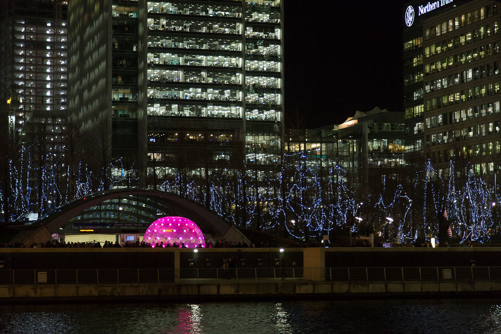 Shadows & Light Winter Lights at Canary Wharf