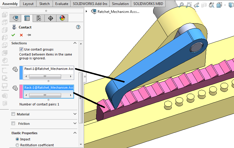 Solidworks Assignment Help Solidworks Motion Study Tutorials Ratchet