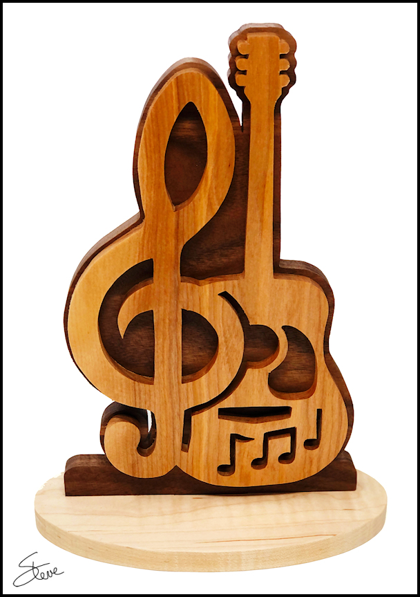 Guitar Scroll Saw Pattern