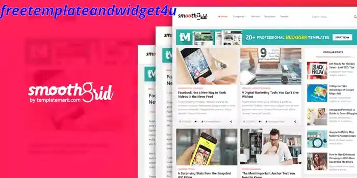 Smooth Grid Premium Version Blogger Template Free Download
