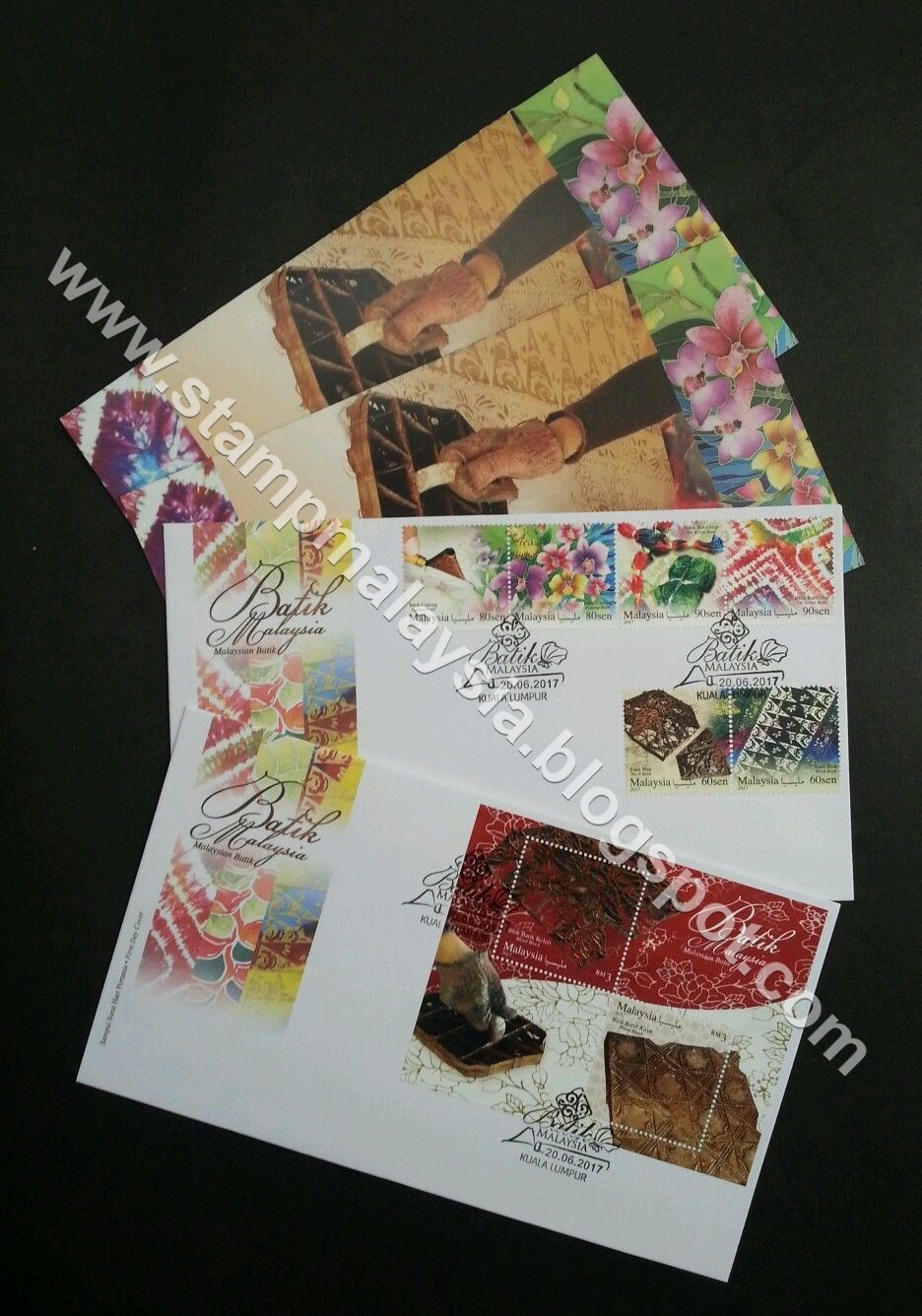 Malaysia Stamp Blog: Malaysian Batik and 50th Asean and Sea Games