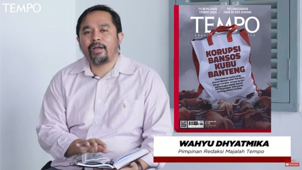 Pemred Majalah TEMPO Menjawab Buzzer Soal Gibran dan Puan di Edisi "KORUPSI BANSOS KUBU BANTENG" Pemred Majalah TEMPO Menjawab Buzzer Soal Gibran dan Puan di Edisi "KORUPSI BANSOS KUBU BANTENG"