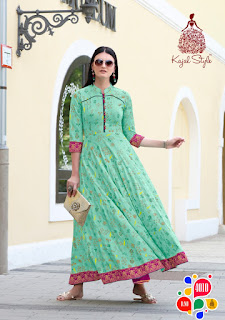 Kajal Style Fashion Colorbar vol 4 Party wear kurtis