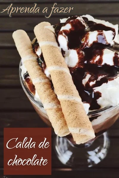 Receita de calda quente de chocolate para sorvete