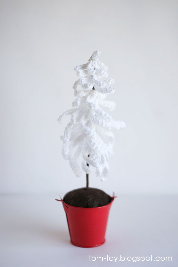 Christmas decor, snow white fir tree, christmas tree, handmade, christmas gift, ёлка, ёлочка, новый год, вязаная ёлка крючком, подарок на новый годristmas decor