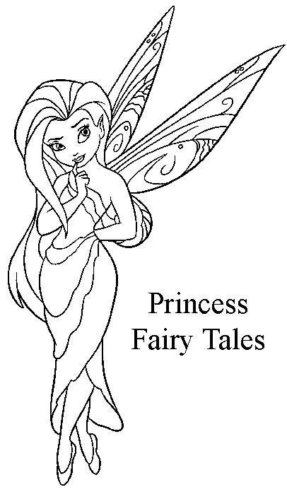fairy princess coloring pages - photo #30