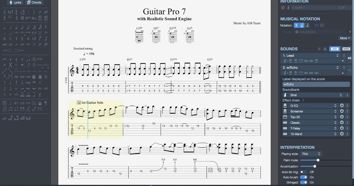Download Guitar Pro 7.5.2 Build 1587 Full Crack