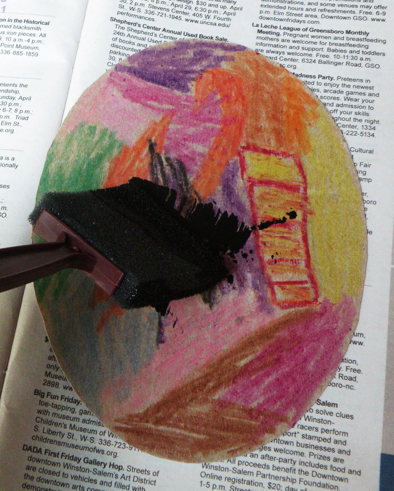 Toddler Approved! Easter Egg Scratch Art