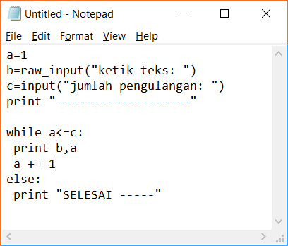 Looping Atau Pengulangan Pada Python – Part 4 (Else) - Niguru Indonesia
