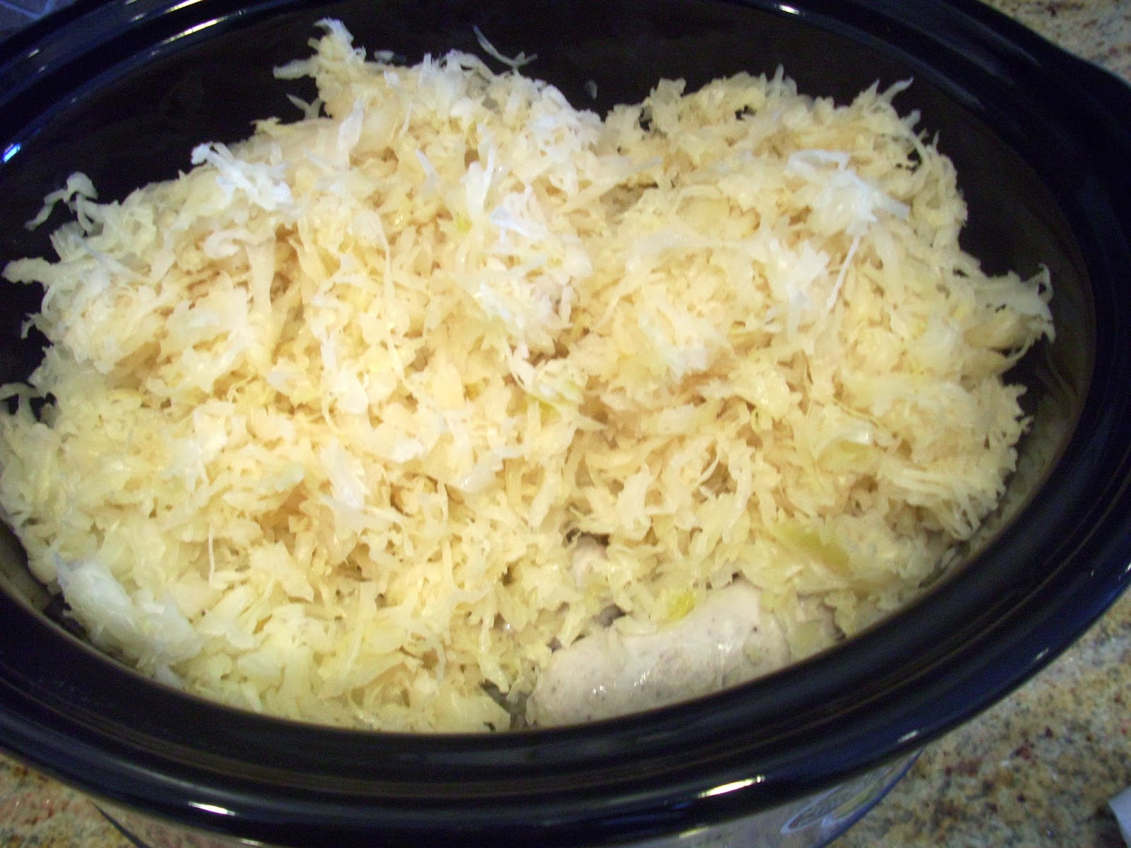 Flavors by Four Slow Cooker Bratwurst & Sauerkraut