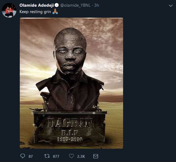 Olamide Pays Tribute To Dagrin's 8Th Years Remembrance Dagrin