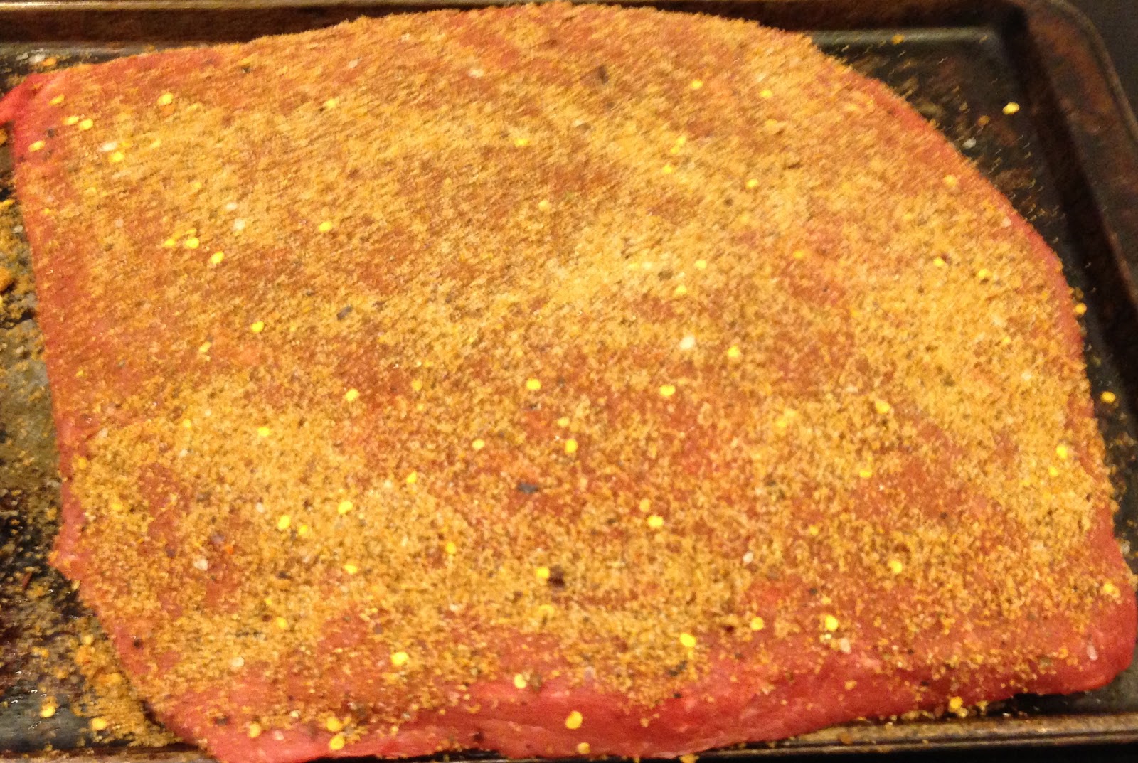 GREAT EATS HAWAII BEEF BRISKET COOKED IN ELECTRIC SMOKER