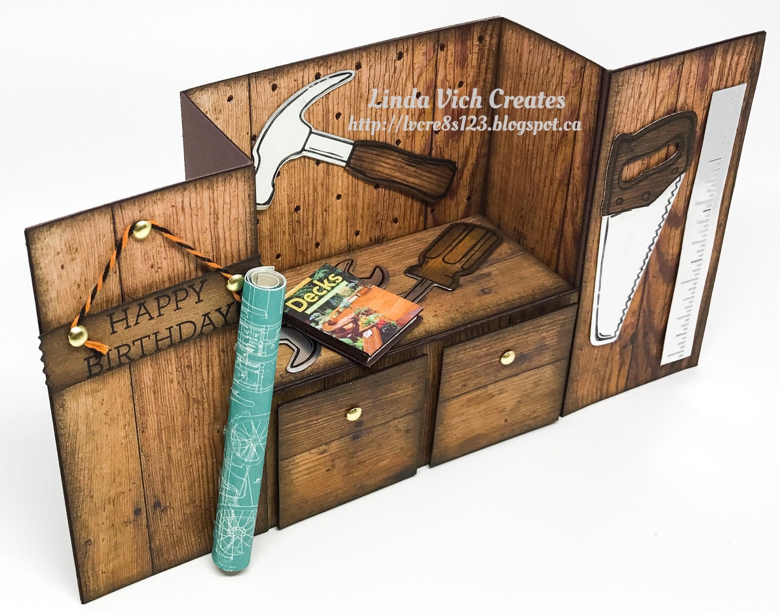 Linda Vich Creates Nailed It Workbench Birthday