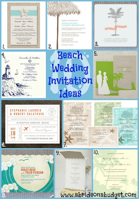Beach Wedding Invitation Ideas