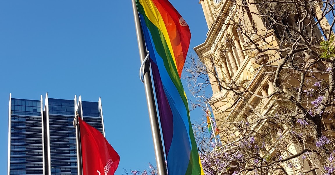 Sydney City and Suburbs Sydney Town Hall, banners