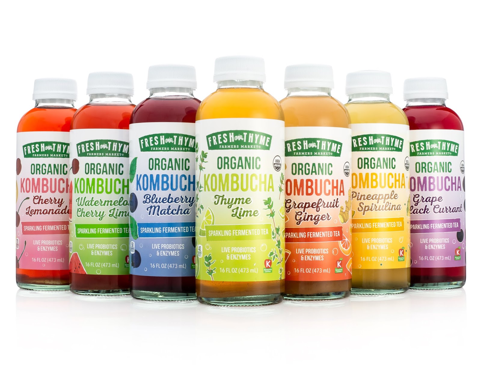 Fresh Thyme Kombucha Range Packaging Of The World