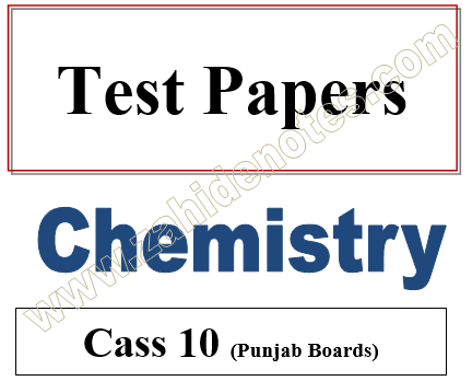 10th class chemistry chapter wise tests pdf free