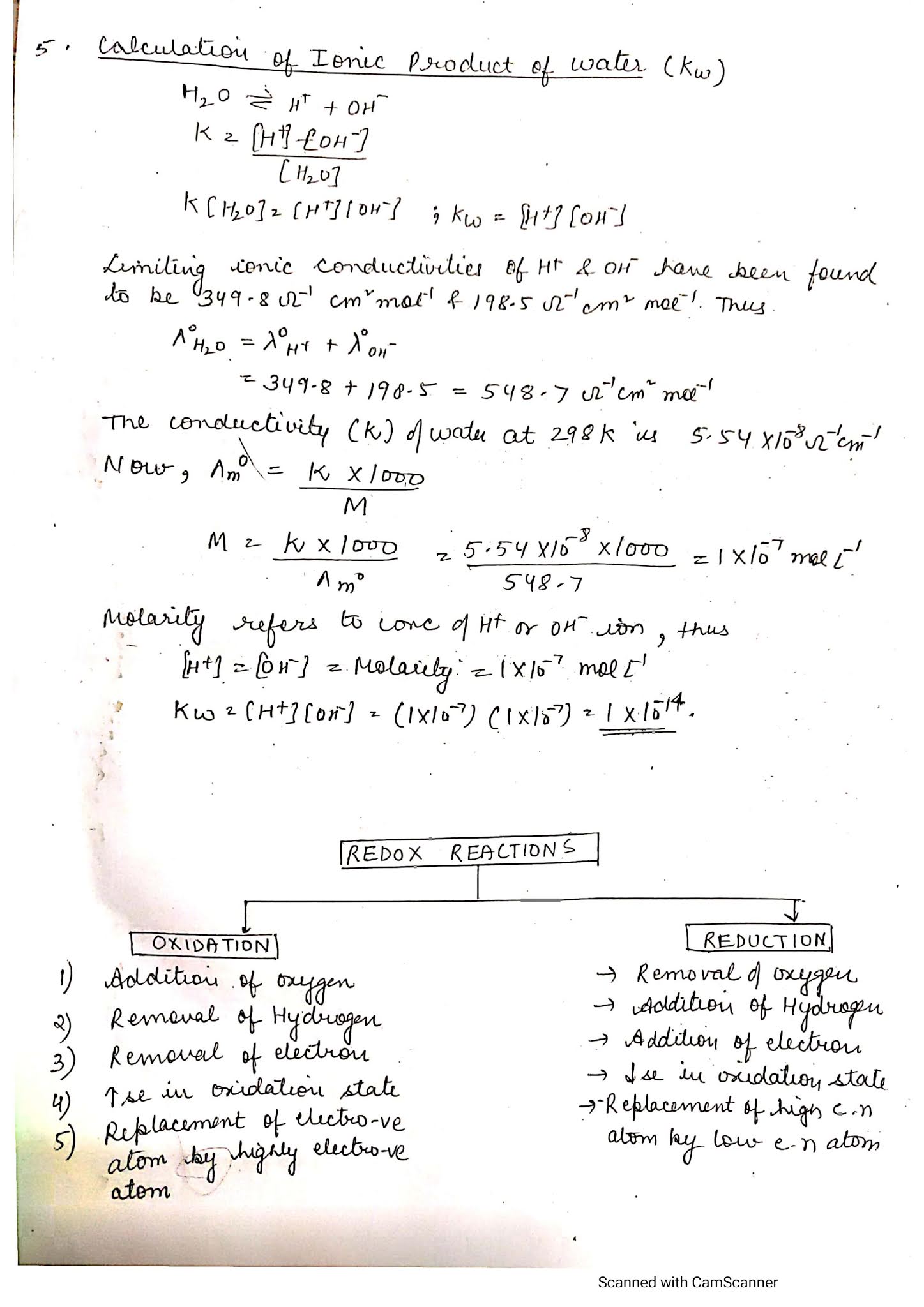 Chapter 3 Electrochemistry Class 12 Handwritten Notes PDF download
