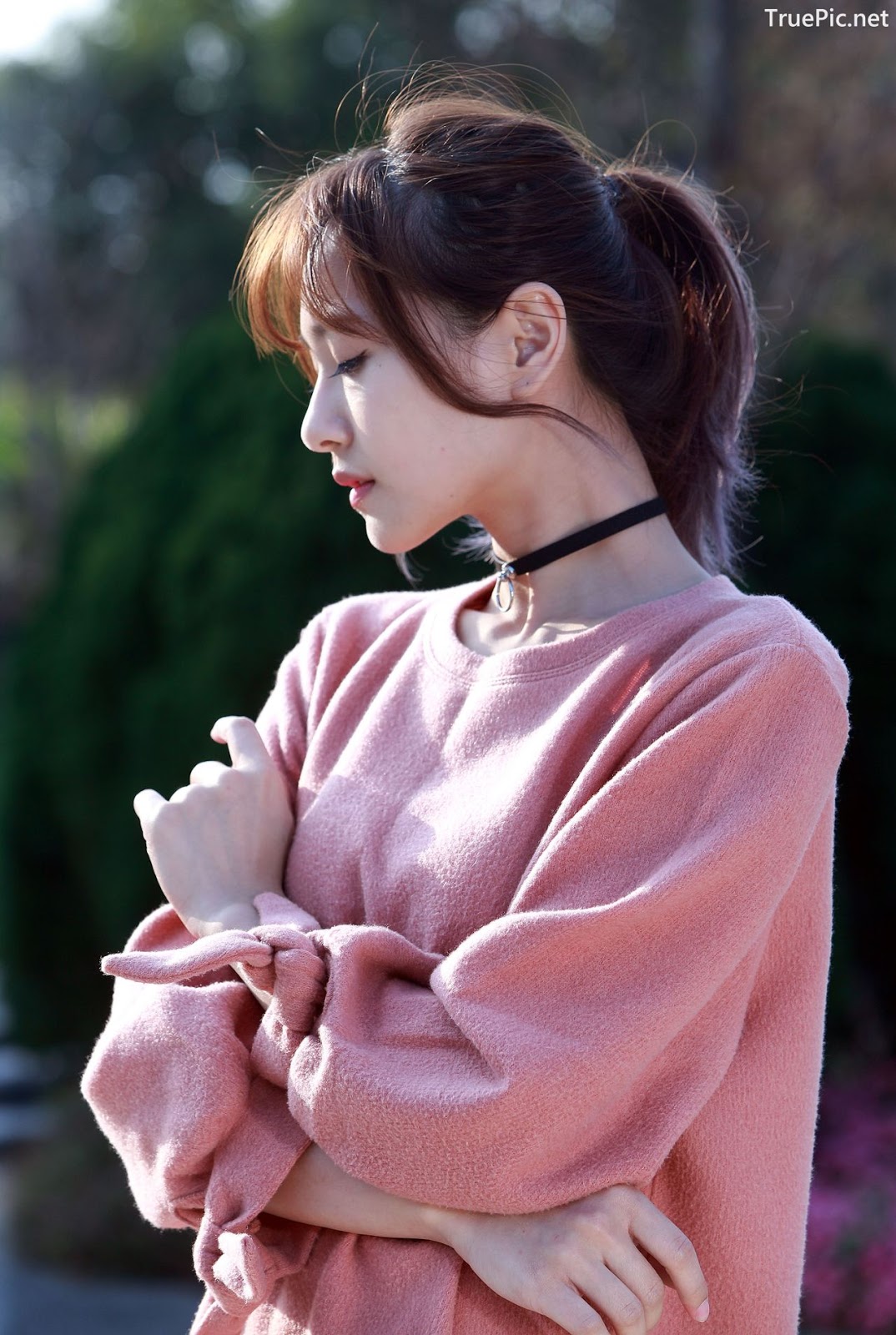 Image-Taiwanese-Model-郭思敏-Pure-And-Gorgeous-Girl-In-Pink-Sweater-Dress-TruePic.net- Picture-62