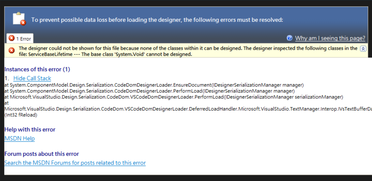 C Could Not Load File Or Assembly Microsoft Visualstudio Threading