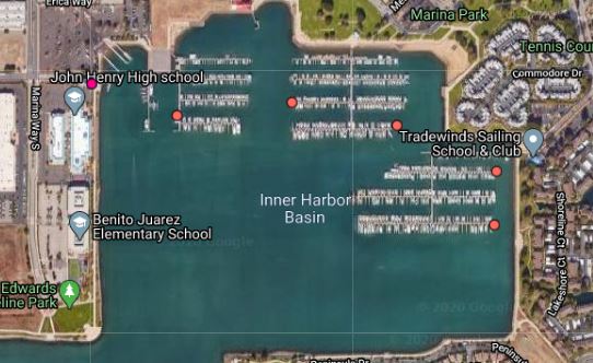 marina bay yacht harbor map