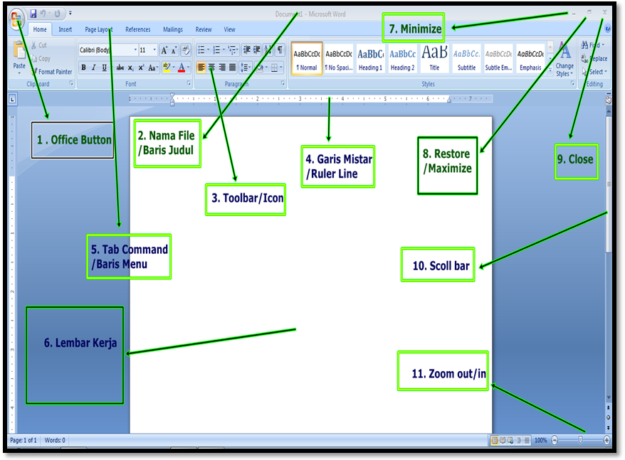 46 Trend Terpopuler Gambar Jendela Microsoft Word 2007