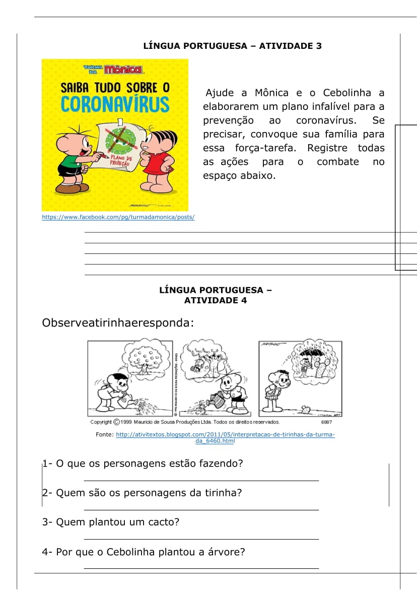 Quinto Ano ATIVIDADES 26/05 a 29/05