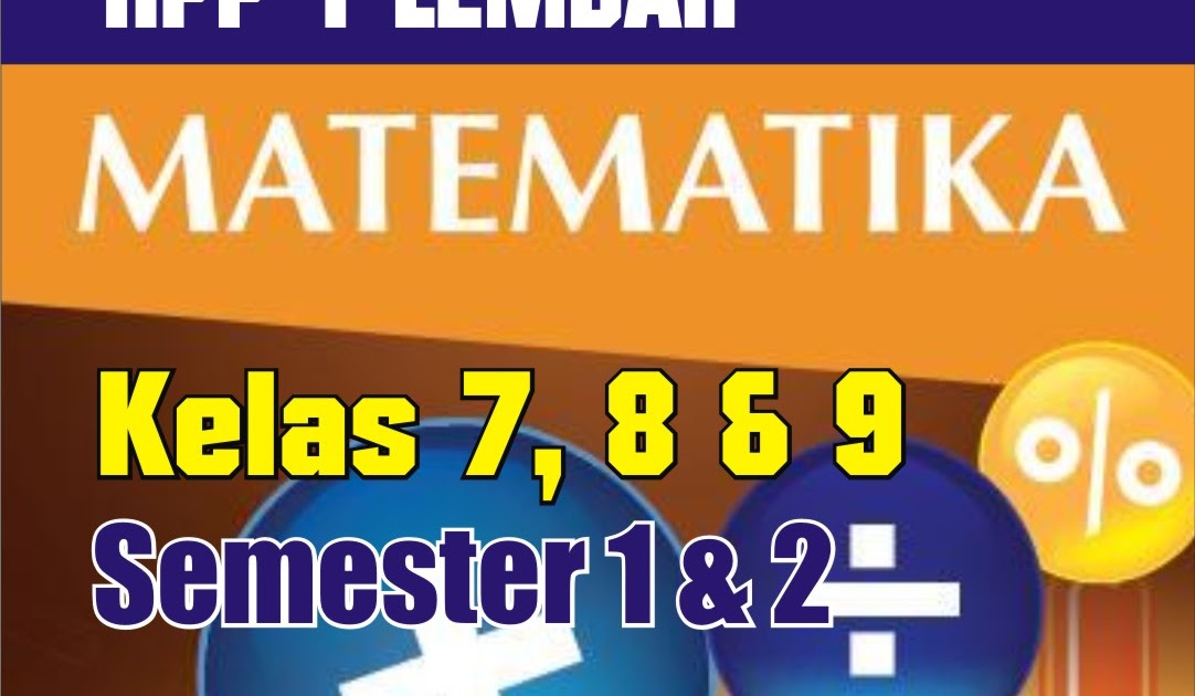 Download RPP 1 Lembar Matematika SMP/MTs 2020 Lengkap