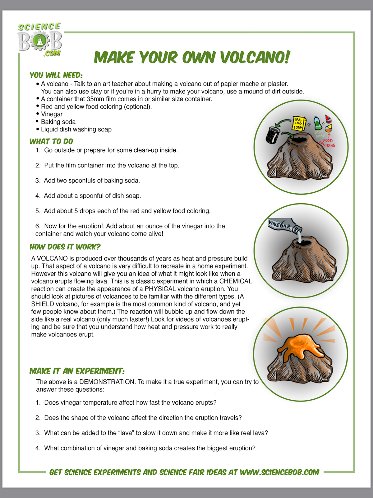 Fir Class How to make an exploding volcano
