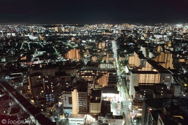 船堀タワーから見る下町の夜景,Night view of downtown seen from Funabori Tower,Funabori塔上看旧市区的夜景