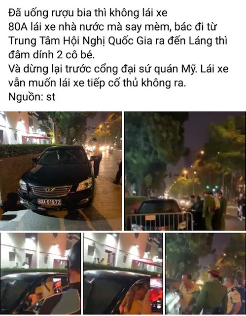 Tài xế xe Camry biển xanh 80A của Liên đoàn Bóng đá Việt Nam gây tai nạn rồi bỏ chạy