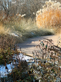 Toronto Music Garden Courante winter ornamental grasses by garden muses-a Toronto gardening blog