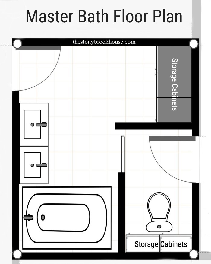 Master Bathroom Design & Mood Board The Stonybrook House