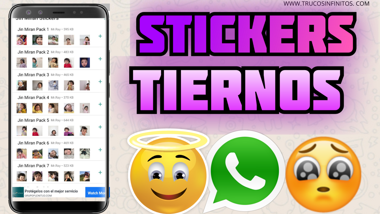 😍🤩LOS MEJORES STICKERS TIERNOS PARA WHATSAPP 😱😍 TRUCOS INFINITOS