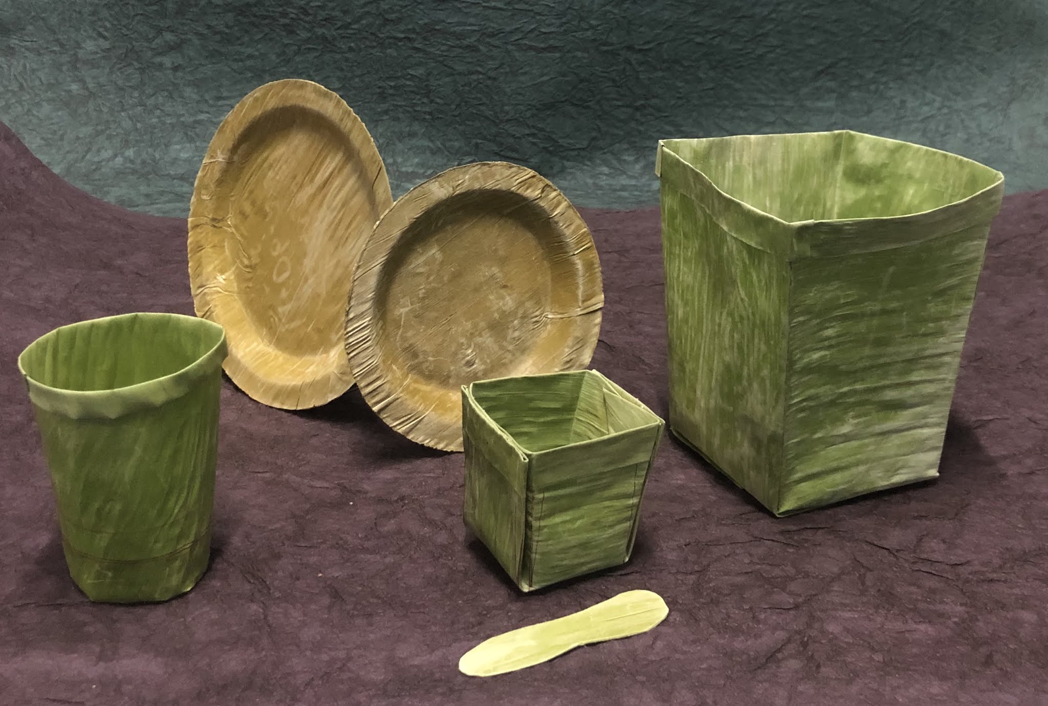 Platos hechos de hojas de plátano NR Noticias Renovables