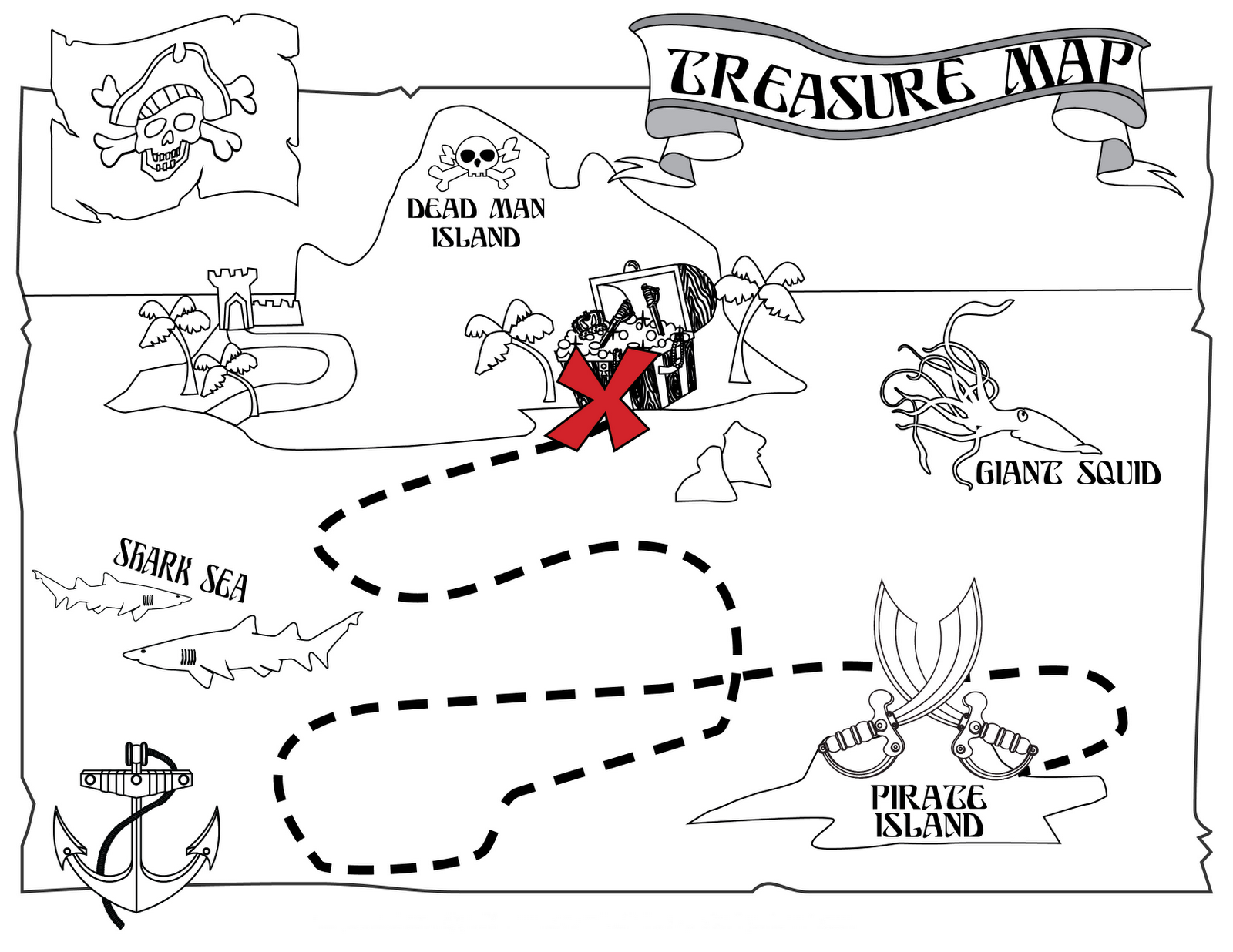 Treasure Map Coloring