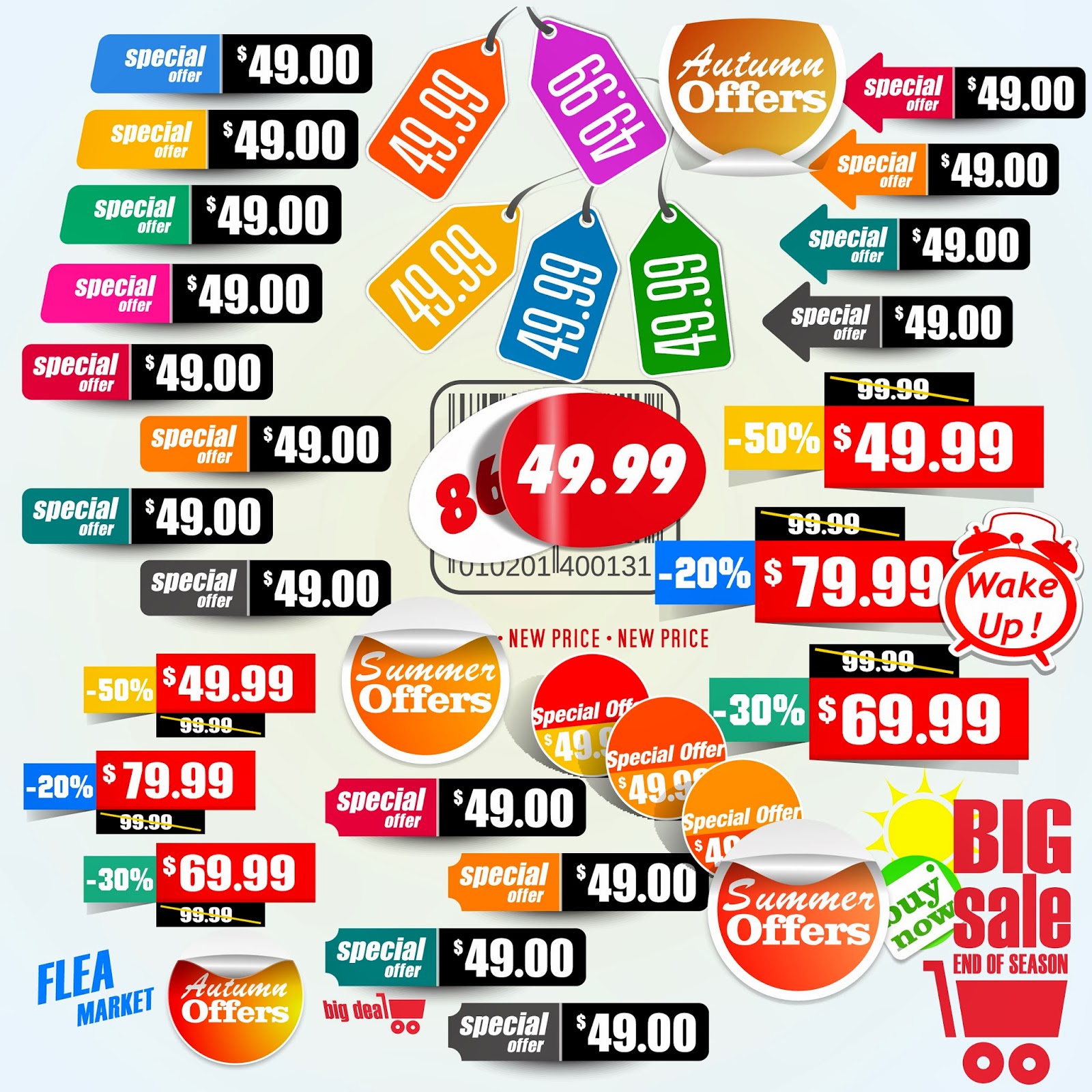 Sale Stickers Labels Vector CDR File Download Design Corel