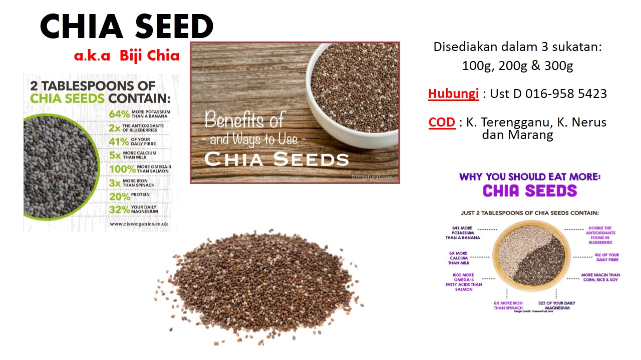 KEBAIKAN CHIA SEED TERAPI ISLAM ALBAYT [TIB]