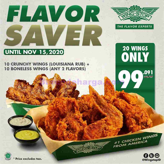 Harga Promo Wingstop Terbaru November 2023