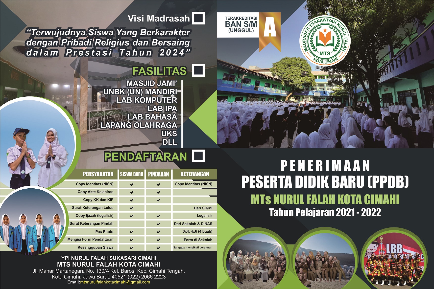 PPDB MTs NURUL FALAH KOTA CIMAHI TAHUN PELAJARAN 2021/2022