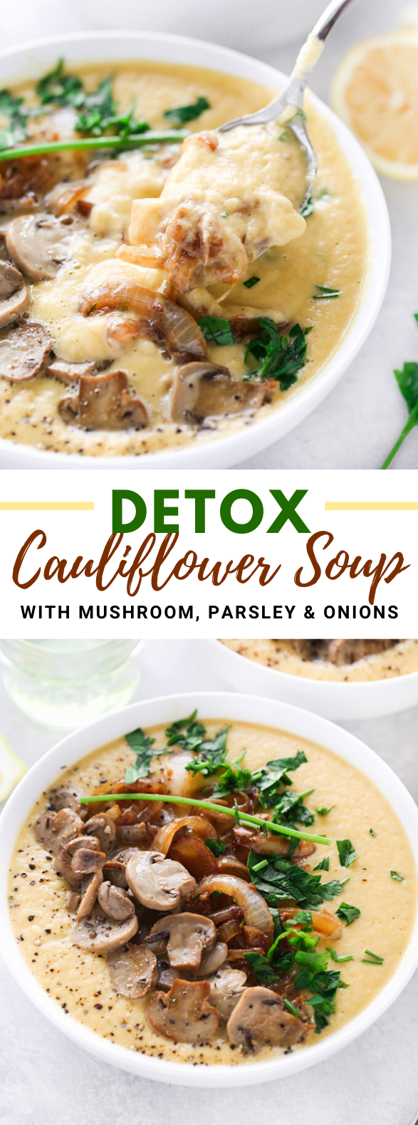 DETOX CAULIFLOWER SOUP #lowcarb #vegan DETOX CAULIFLOWER SOUP #lowcarb #vegan