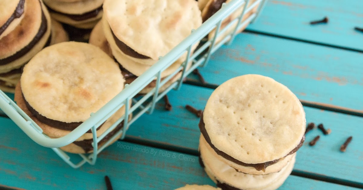 Alfajores de hojarasca con chancaca