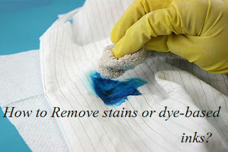 How to Remove stains or dye-based inks?, Stain removal tips and Guide, ink stain removal from clothes