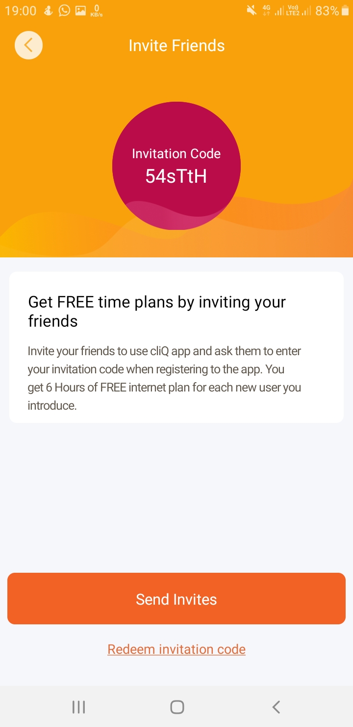 Hutch Free Data ( Cliq App )