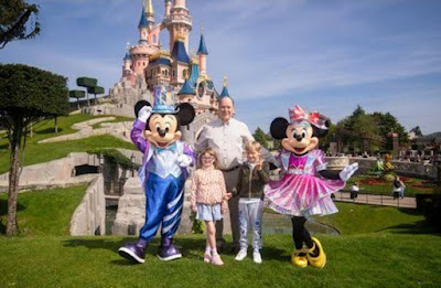 Prince Jacques and Princess Gabriella visit Disneyland