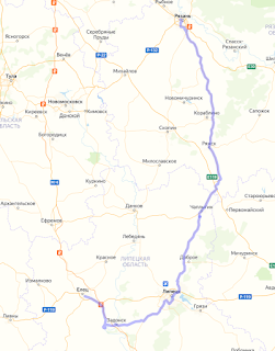 Елец -> Липецк -> Рязань Елец -> Липецк -> Рязань