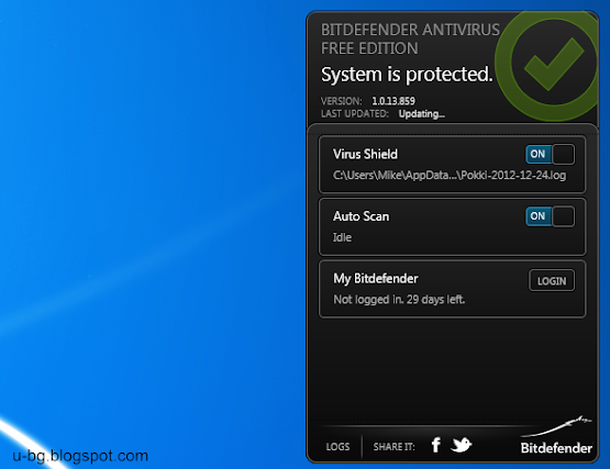 Bitdefender с безплатна антивирусна програма