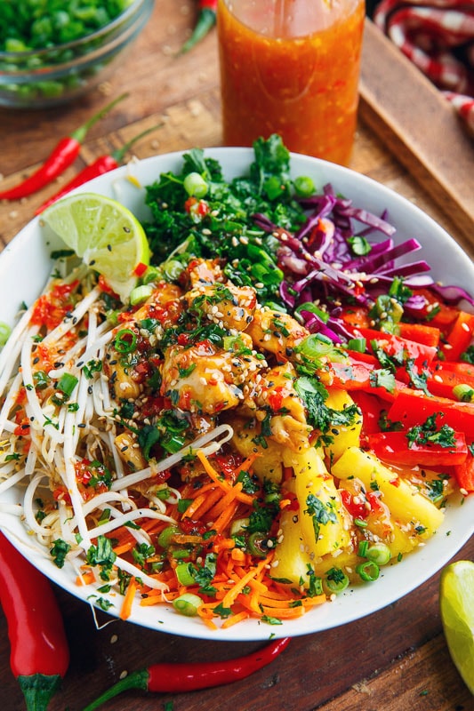 Thai Sweet Chili Chicken Buddha Bowls