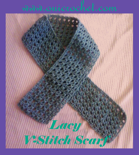 Lacy V-Stitch Scarf