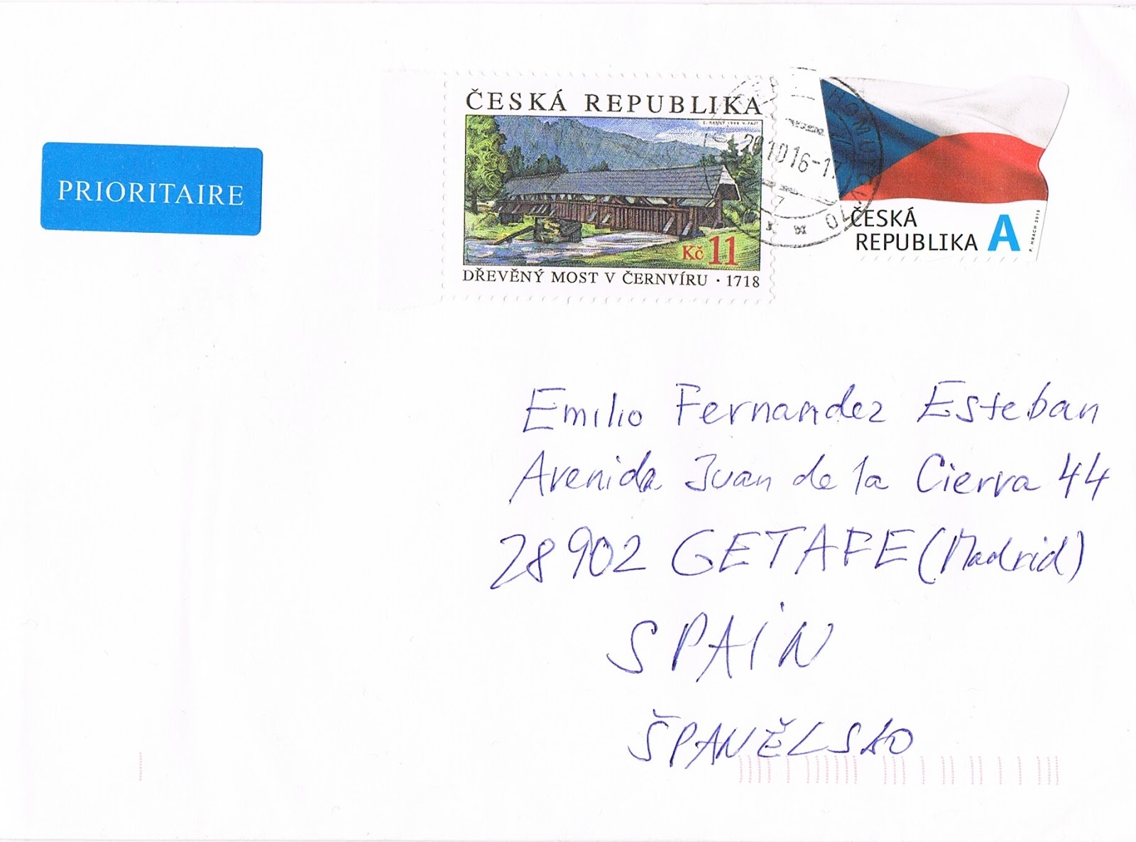 Letters in my mailbox Cover from Czech Republic